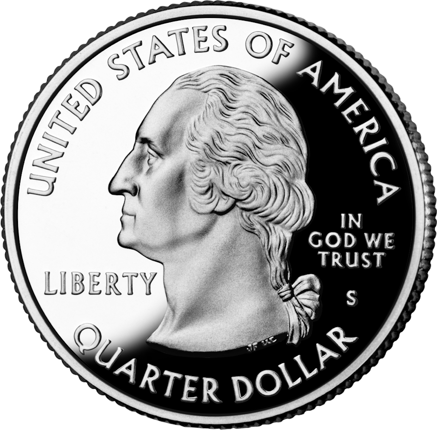 Washington state quarter obverse